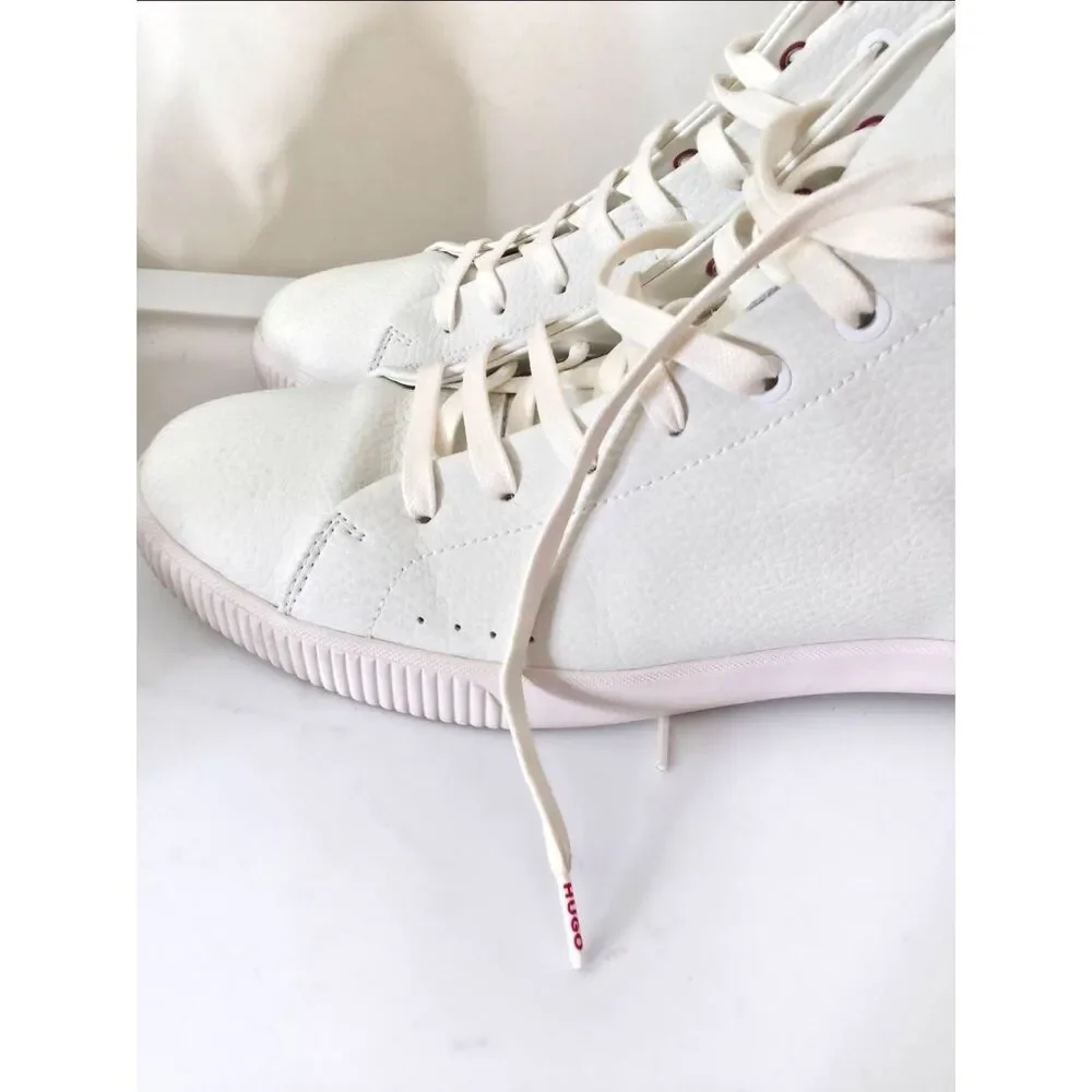 HUGO BOSS NEW Zero Hito White Leather High Top EU44, US 11